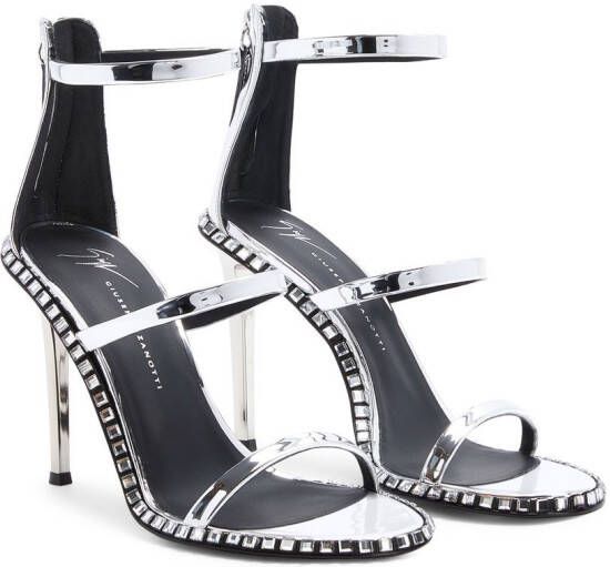 Giuseppe Zanotti Harmony Flare sandalen Zilver