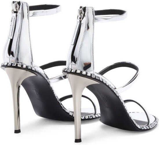 Giuseppe Zanotti Harmony Flare sandalen Zilver