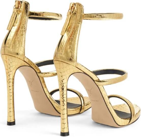 Giuseppe Zanotti Harmony leren sandalen Goud