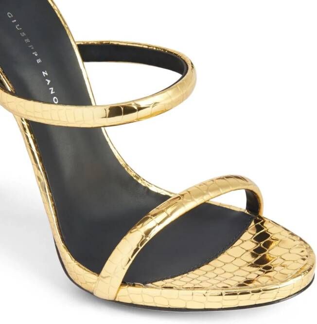 Giuseppe Zanotti Harmony leren sandalen Goud