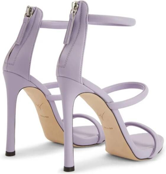 Giuseppe Zanotti Harmony leren sandalen Paars