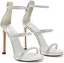 Giuseppe Zanotti Harmony leren sandalen Zilver - Thumbnail 2