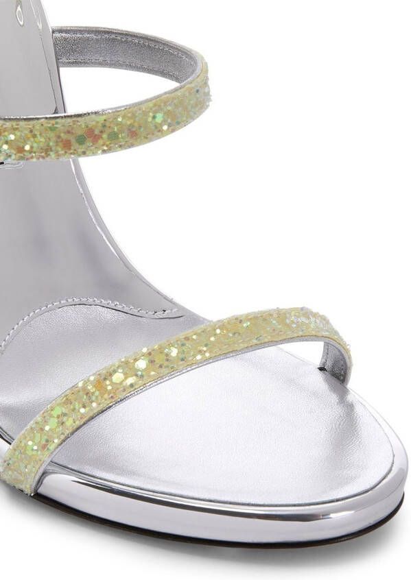 Giuseppe Zanotti Harmony sandalen met glitter Geel