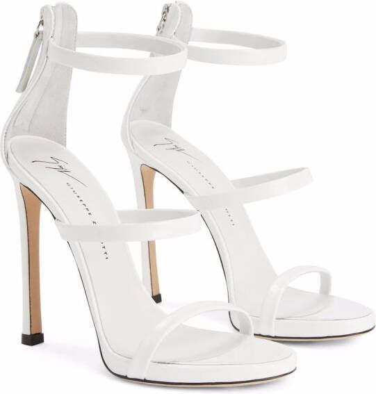 Giuseppe Zanotti Harmony sandalen met hoge hak Wit