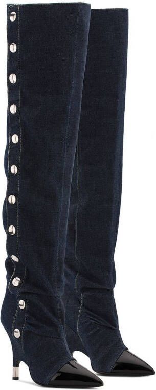 Giuseppe Zanotti Harper overknee laarzen Blauw