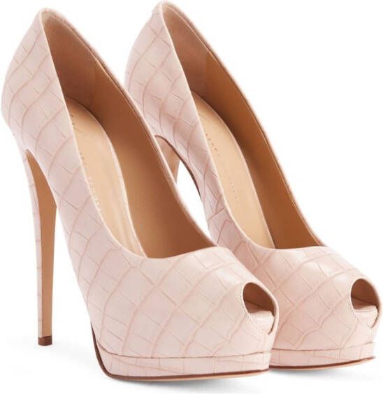 Giuseppe Zanotti Leren pumps Roze