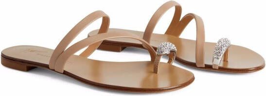 Giuseppe Zanotti Hillary Ring slippers Roze