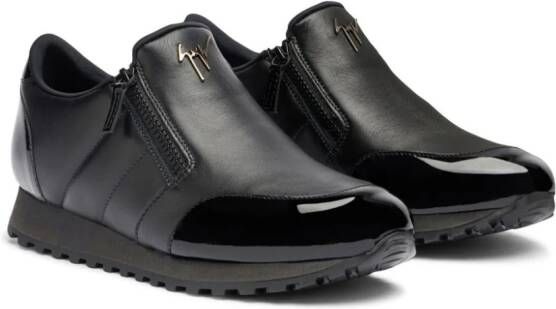 Giuseppe Zanotti Idle Run leren loafers Zwart