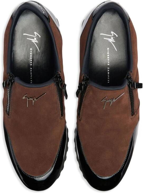 Giuseppe Zanotti Idle Run suède loafers Bruin