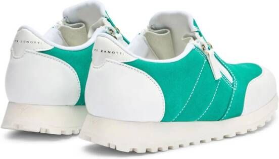 Giuseppe Zanotti Ilde Run suède sneakers Groen