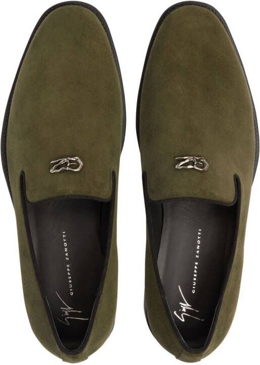 Giuseppe Zanotti Imrham loafers met logoplakkaat Groen
