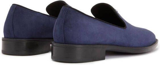 Giuseppe Zanotti Imrham loafers met logoplakkaat Blauw