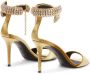 Giuseppe Zanotti Intriigo Bijoux fluwelen sandalen Goud - Thumbnail 3