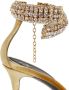 Giuseppe Zanotti Intriigo Bijoux fluwelen sandalen Goud - Thumbnail 4