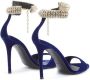 Giuseppe Zanotti Intriigo Bijoux fluwelen sandalen Paars - Thumbnail 3