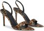 Giuseppe Zanotti Intriigo Leo 90mm zijden sandalen Bruin - Thumbnail 2