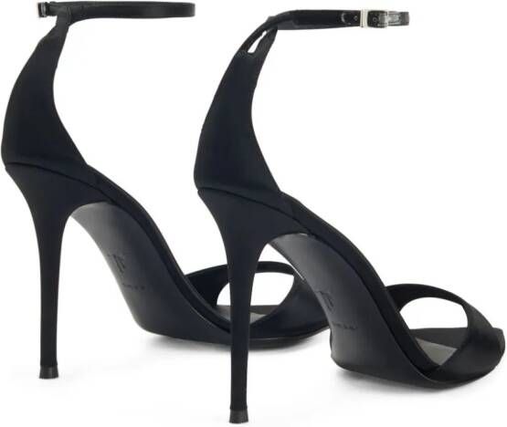 Giuseppe Zanotti Intriigo leren sandalen Zwart