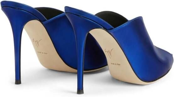 Giuseppe Zanotti Intriigo muiltjes met metallic-effect Blauw