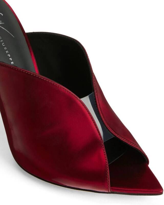 Giuseppe Zanotti Intriigo Muse leren muiltjes Rood