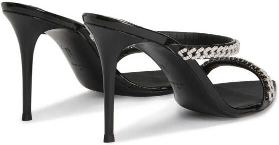 Giuseppe Zanotti Sandalen met open neus Zwart
