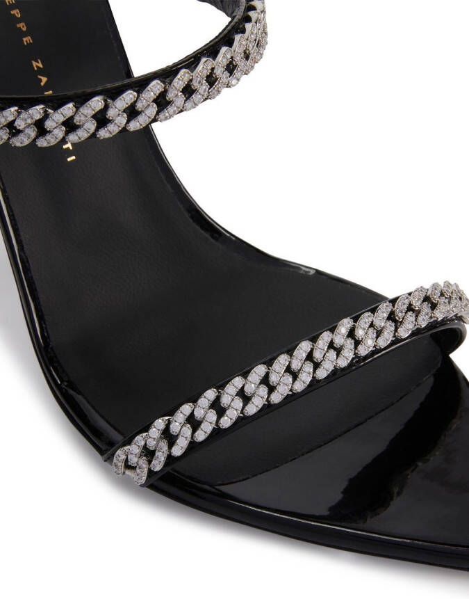 Giuseppe Zanotti Sandalen met open neus Zwart