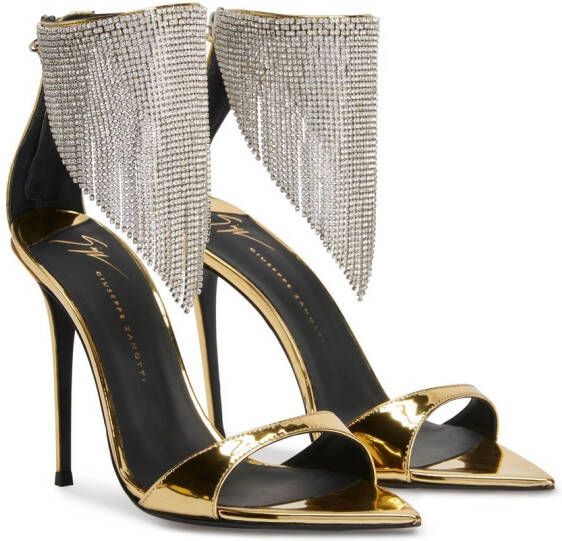 Giuseppe Zanotti Intriigo sandalen met kristal Goud