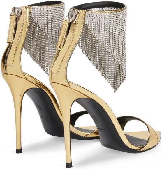 Giuseppe Zanotti Intriigo sandalen met kristal Goud