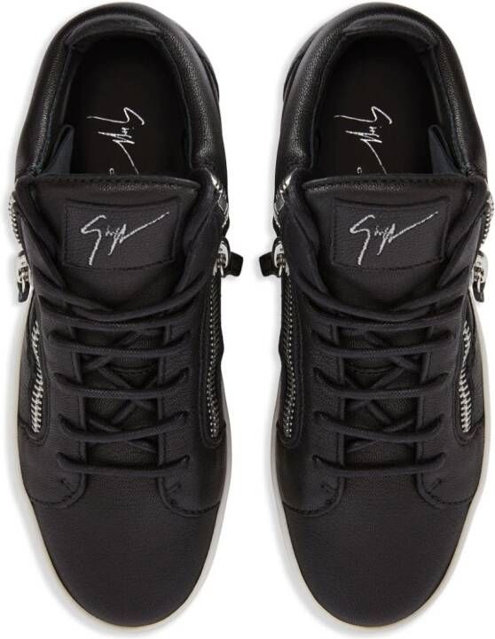 Giuseppe Zanotti Jamie leren sneakers Zwart