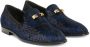 Giuseppe Zanotti Jareth loafers met slangenhuidprint Blauw - Thumbnail 2