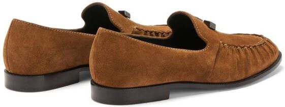 Giuseppe Zanotti Jareth suède loafers Bruin