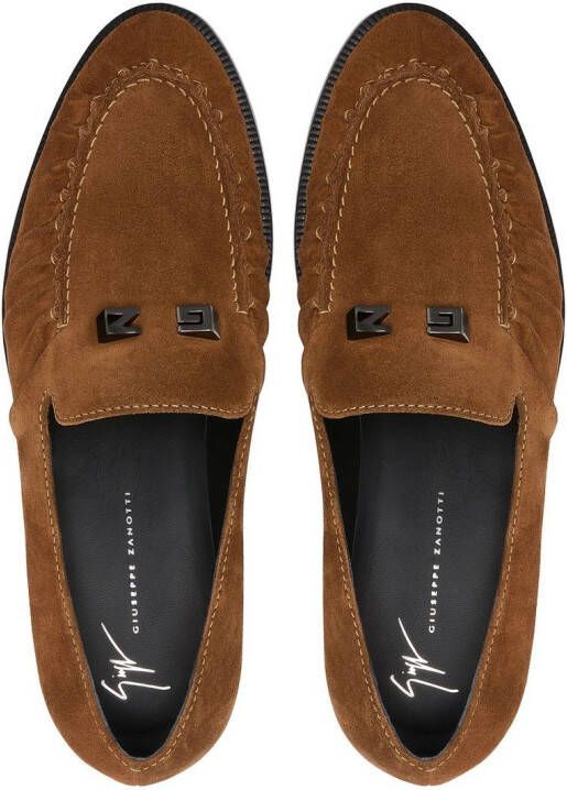 Giuseppe Zanotti Jareth suède loafers Bruin