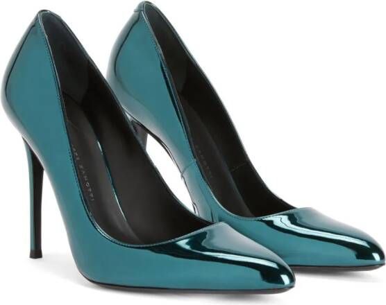 Giuseppe Zanotti Jayke lakleren pumps Groen