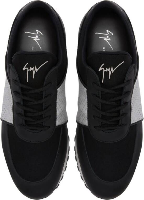 Giuseppe Zanotti Jimi leren sneakers Zwart