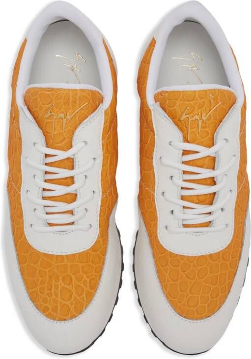 Giuseppe Zanotti Jimi low-top sneakers Oranje