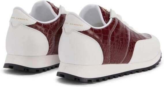 Giuseppe Zanotti Jimi Running leren sneakers Bruin