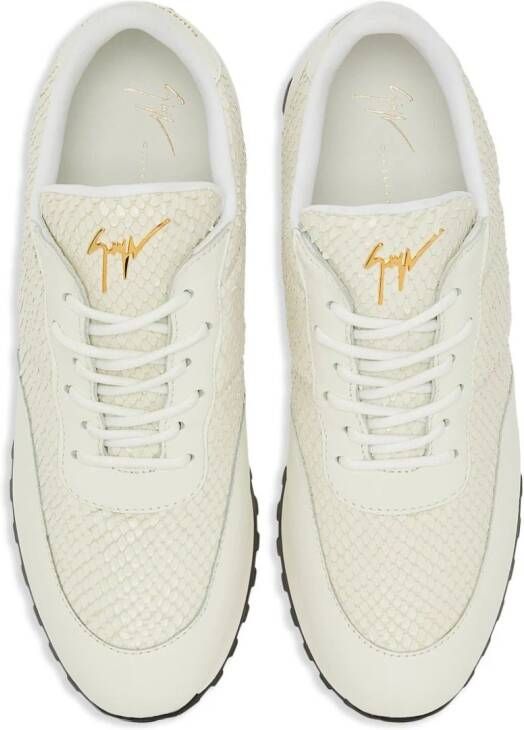 Giuseppe Zanotti Jimi Running leren sneakers Wit