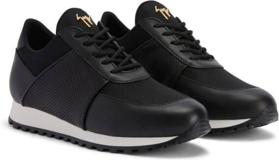 Giuseppe Zanotti Jimi Running leren sneakers Zwart