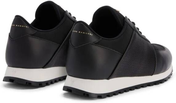 Giuseppe Zanotti Jimi Running leren sneakers Zwart