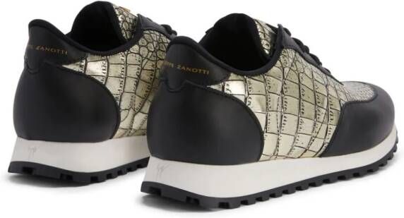 Giuseppe Zanotti Jimi Running leren sneakers Zwart