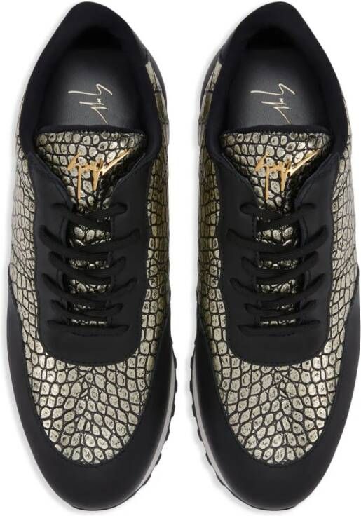 Giuseppe Zanotti Jimi Running leren sneakers Zwart