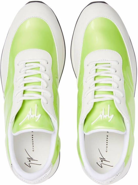 Giuseppe Zanotti Jimi tweekleurige sneakers Geel