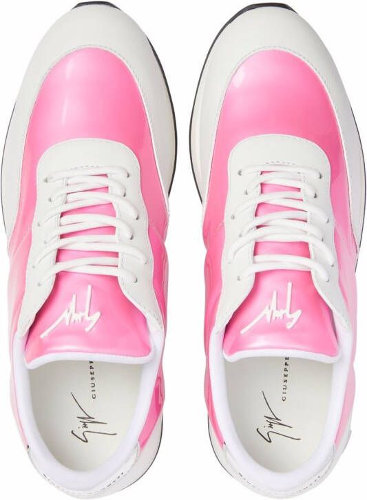 Giuseppe Zanotti Jimi tweekleurige sneakers Roze