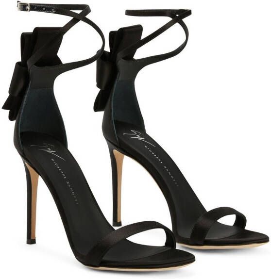 Giuseppe Zanotti Jodene sandalen met strik Zwart