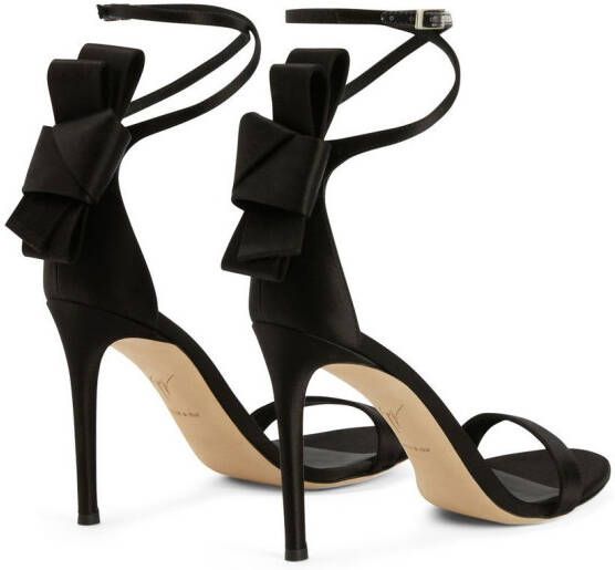 Giuseppe Zanotti Jodene sandalen met strik Zwart