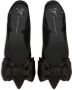 Giuseppe Zanotti Johanna ballerina's met strikdetail Zwart - Thumbnail 4