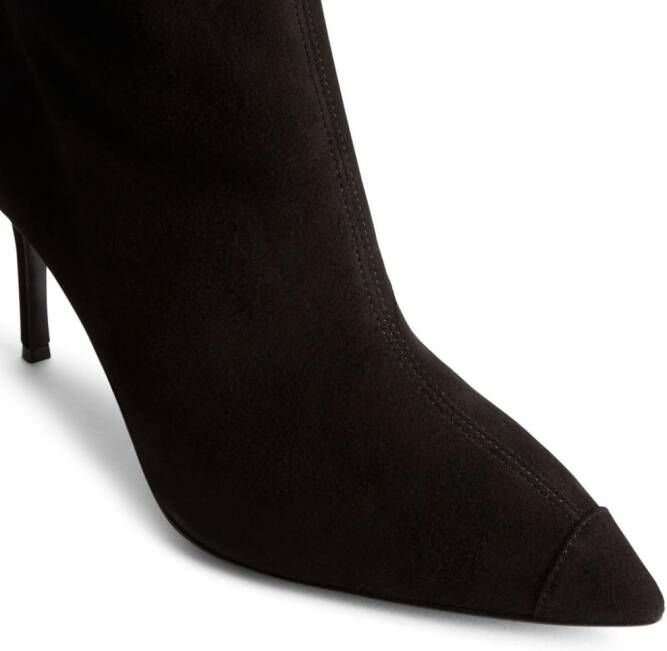 Giuseppe Zanotti Kalima laarzen met puntige neus Zwart