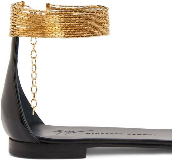 Giuseppe Zanotti Kay sandalen met enkelband Zwart