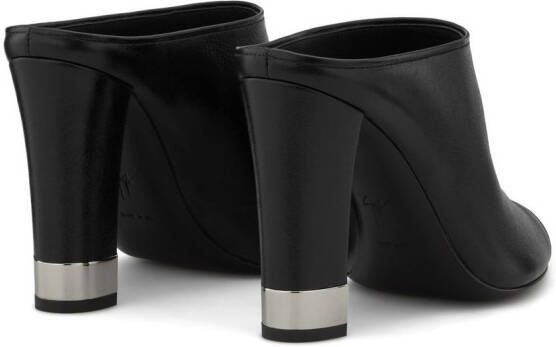 Giuseppe Zanotti Kesi leren muiltjes Zwart