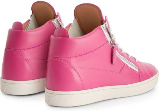 Giuseppe Zanotti Kriss high-top sneakers Roze