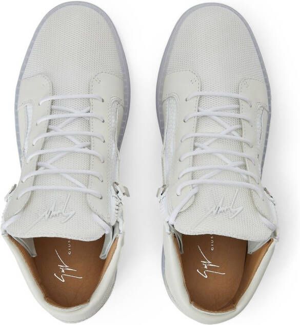 Giuseppe Zanotti Kriss high-top sneakers Wit